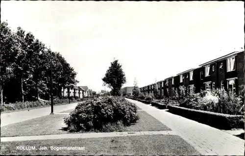 Ak Kollum Kollumerland en Nieuwkruisland Friesland, Joh. Bogermanstraat