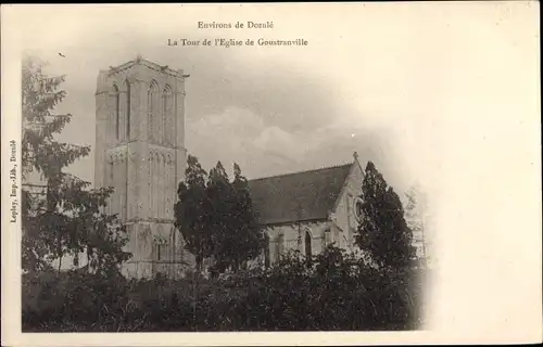 Ak Goustranville Calvados, La Tour de l'Eglise