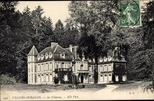 Ak Villers sur Glos Calvados, Le Chateau