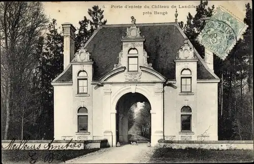 Ak Baugé Maine et Loire, Porte d'entree du Chateau de Landifer