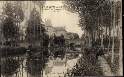 Ak Baugé Maine et Loire, Les Bords du Couesnon