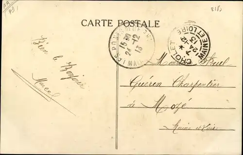 Ak Cholet Maine et Loire, La Place Travot