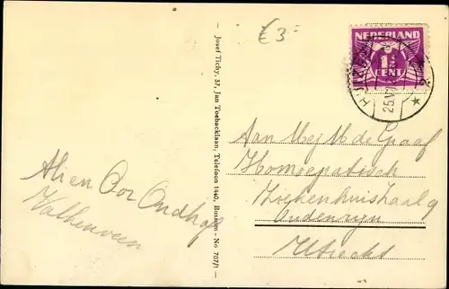 Ak Naarden Nordholland Niederlande, Oud Valkeveen, Teehuis a/h Strand