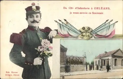 Ak Orléans Loiret, Du 131 d'Infanterie, Kaserne