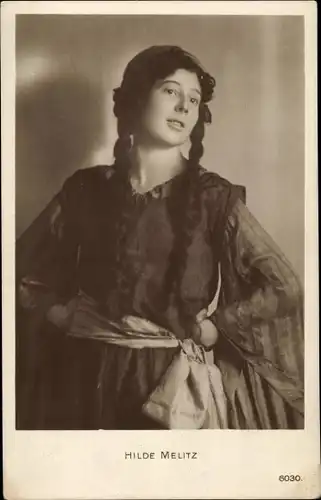 Ak Schauspieler Hilde Melitz, Portrait