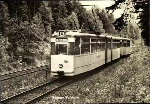 Ak Tabarz im Thüringer Wald, Thüringer Waldbahn, Straßenbahn 210