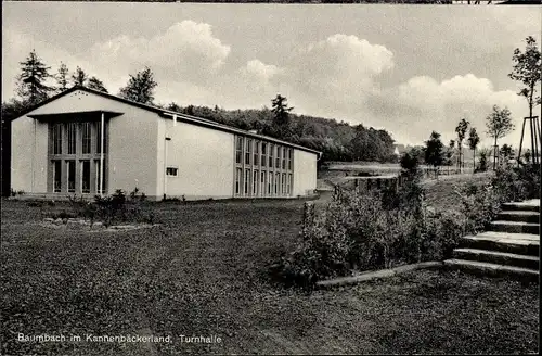 Ak Baumbach im Westerwald, Turnhalle