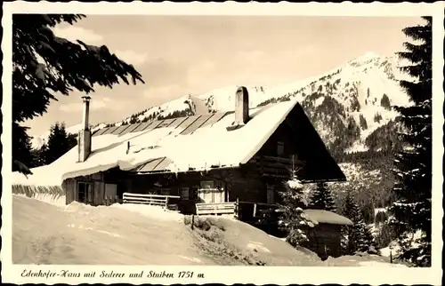Ak Gunzesried Blaichach im Allgäu, Edenhofer Haus, Winter
