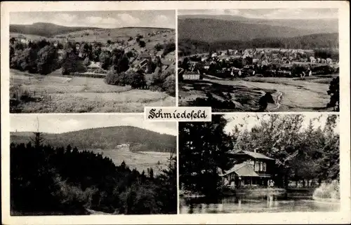 Ak Schmiedefeld am Rennsteig Suhl Thüringen, Panorama