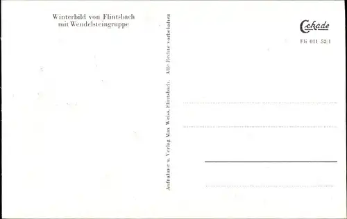 Ak Flintsbach am Inn Oberbayern, Kirche, Neujahrsgrüße, Wendelsteingruppe