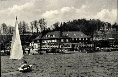 Ak Hückeswagen im Oberbergischen Kreis, Talsperre, Gasthaus