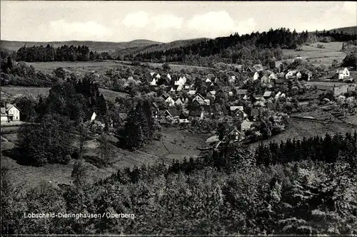 Ak Lobscheid Dieringhausen Gummersbach im Oberbergischen Kreis, Panorama, Gaststätte Oskar Brensing