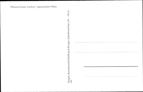 Ak Lachen Speyerdorf Neustadt an der Weinstraße, Missionshaus, Konferenzsaal