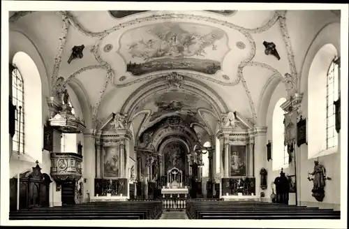 Ak Reit im Winkl Oberbayern, Kath. Pfarrkirche