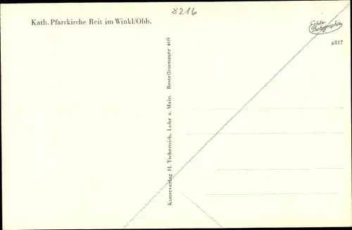 Ak Reit im Winkl Oberbayern, Kath. Pfarrkirche