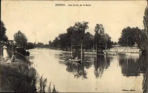 Ak Juziers Yvelines, Les bords de la Seine