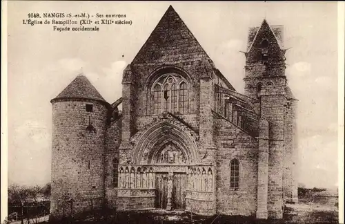 Ak Rampillon Seine et Marne, L'Eglise