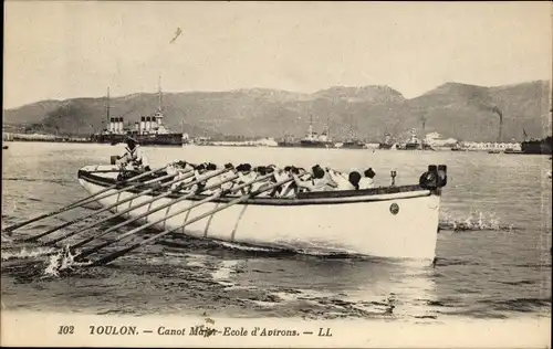 Ak Toulon Var, Canot Major, Ecole d'Avirons, Seeleute, Ruderboot
