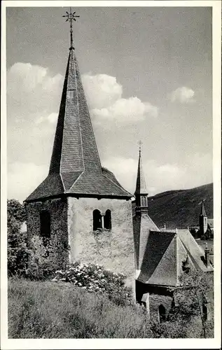 Ak Veldenz an der Mosel, Ev. Kindererholungsheim, Kirche