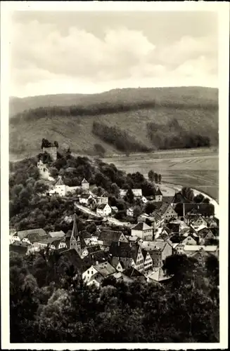 Ak Pappenheim im Altmühltal Mittelfranken, Gesamtansicht, Burg