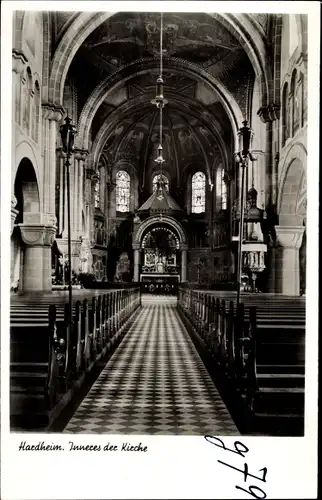 Ak Hardheim im Odenwald Baden, Kirche, Inneres