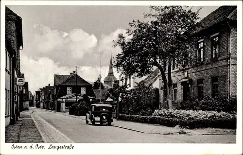 Ak Osten Oste Landkreis Cuxhaven, Langestraße