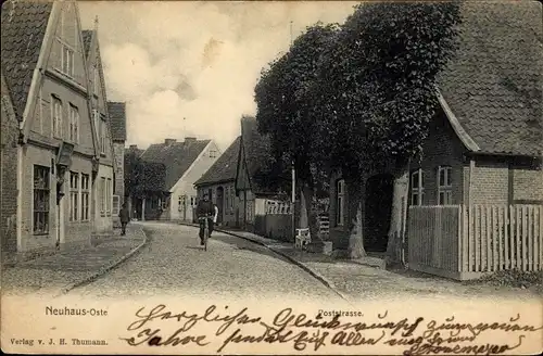 Ak Neuhaus an der Oste, Poststraße