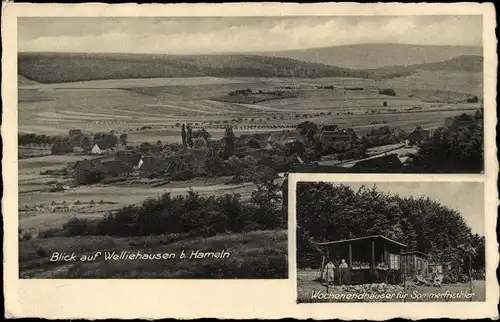Ak Welliehausen Hameln, Blick auf den Ort, Ferienheim Haus Bertram am Berge