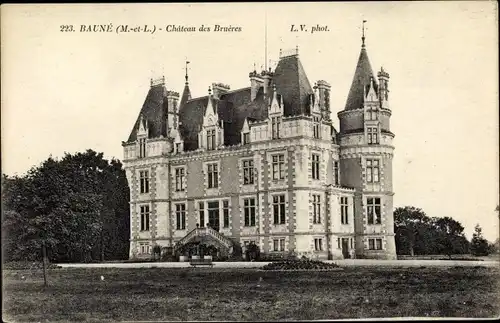 Ak Bauné Maine et Loire, Chateau des Brueres