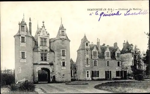 Ak Beaucouzé Maine et Loire, Chateau de Molieres