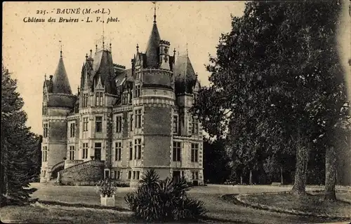Ak Bauné Maine et Loire, Chateau des Brueres