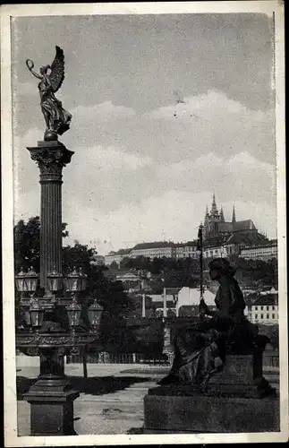 Ak Praha Prag Tschechien, Hradschin, Monument