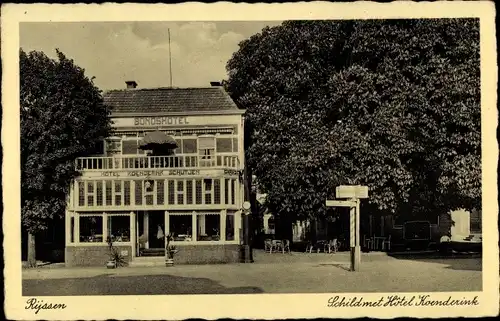 Ak Rijssen Overijssel Niederlande, Schild, Hotel Koenderink