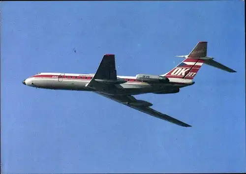 Ak Tschechisches Passagierflugzeug, Tupolev Tu 134 A, OK JET