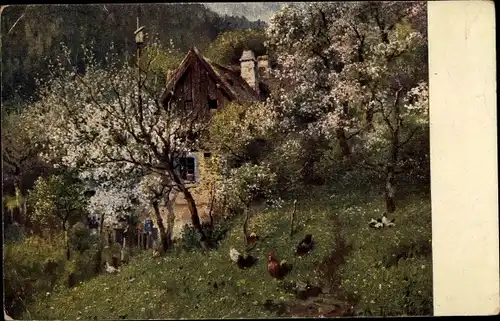 Künstler Ak Thamm, Adolf, Frühling in Böhmen