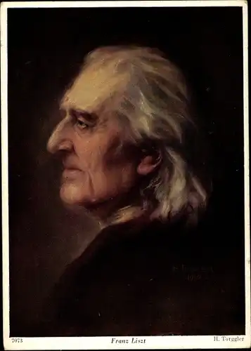 Künstler Ak Torggler, H., Komponist Franz Liszt, Liszt Ferencz, Portrait
