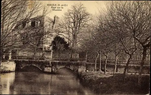 Ak Maule Yvelines, Pont sur la Mauldre