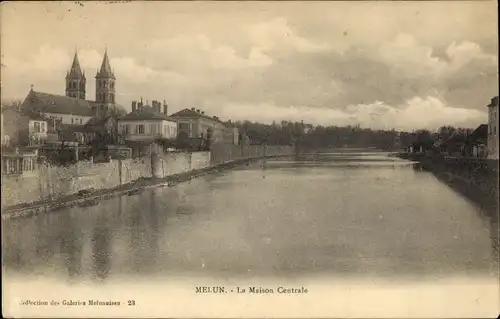 Ak Melun Seine et Marne, La Maison Centrale