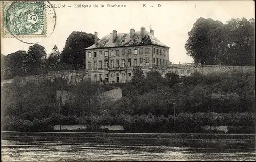 Ak Melun Seine et Marne, Chateau de la Rochette