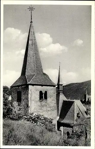 Ak Veldenz an der Mosel, Ev. Kindererholungsheim, Kirche