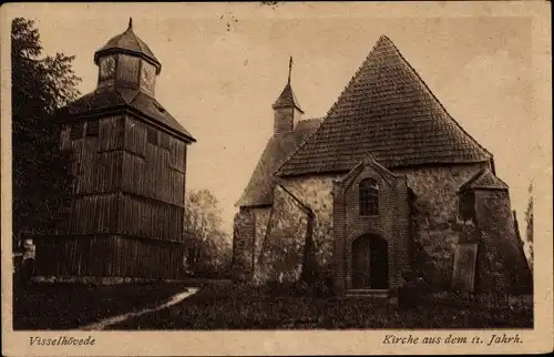 Ak Visselhövede in Niedersachsen, Kirche aus dem 11. Jahrh.