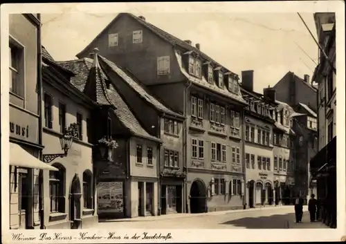 Ak Weimar in Thüringen, Das Kirms Krackow Haus, Jacobstraße