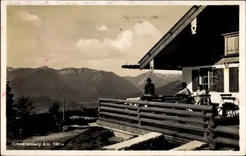 Ak Fischbachau in Oberbayern, Schwarzenberg Alm