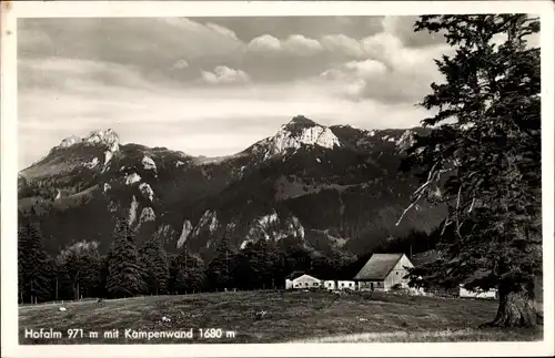 Ak Aschau im Chiemgau Oberbayern, Hofalm, Kampenwand