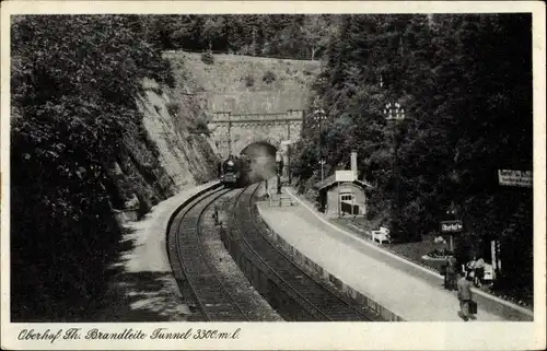 Ak Oberhof im Thüringer Wald, Brandleite Tunnel