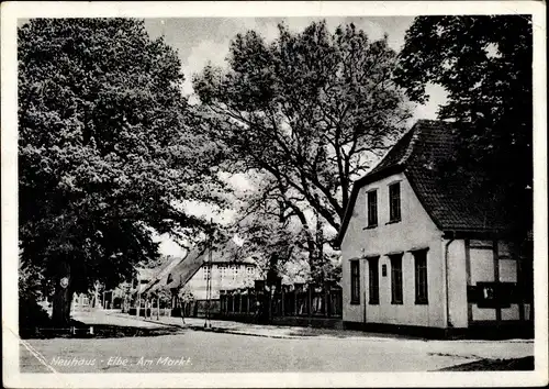 Ak Neuhaus an der Elbe, Am Markt