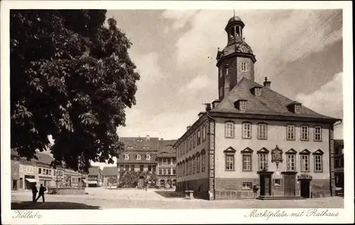 Ak Cölleda Kölleda in Thüringen, Marktplatz, Rathaus