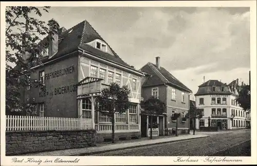 Ak Bad König im Odenwald Hessen, Kurhaus Fafnirbrunnen, Handlung