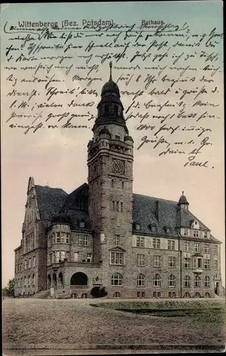 Ak Wittenberge an der Elbe Prignitz, Rathaus