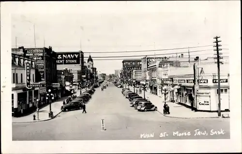 Foto Ak Moose Jaw Saskatchewan Kanada, Main Street